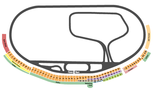 Charlotte Motor Speedway NASCAR Seating Chart